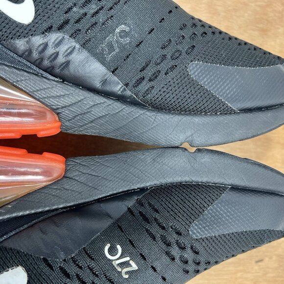 Nike Air Max 270 Men Size 9.5 Black Bright Crimson 2021 Shoes - Picture 8 of 11